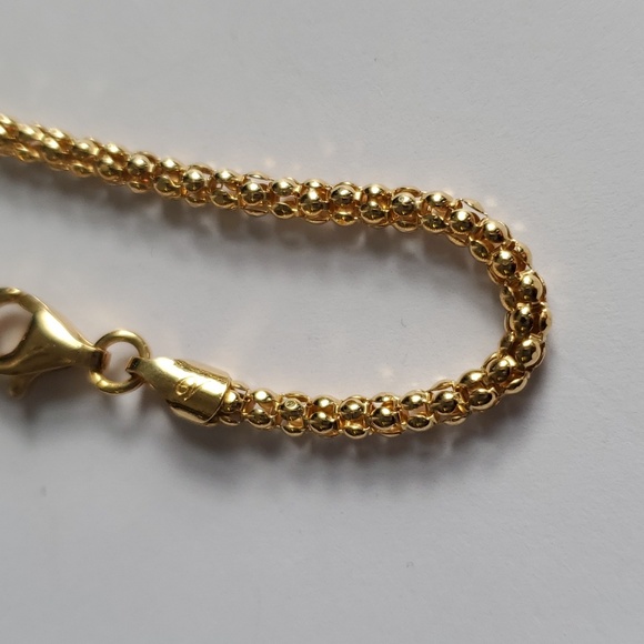 Sterling Silver 925 Popcorn Bracelet - Picture 2 of 6